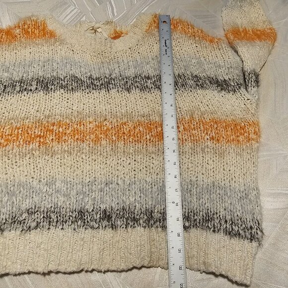 Women’s Anthropology Meadow Rue Back Tie Multicolor Kennedy Sweater, Large - Picture 8 of 12